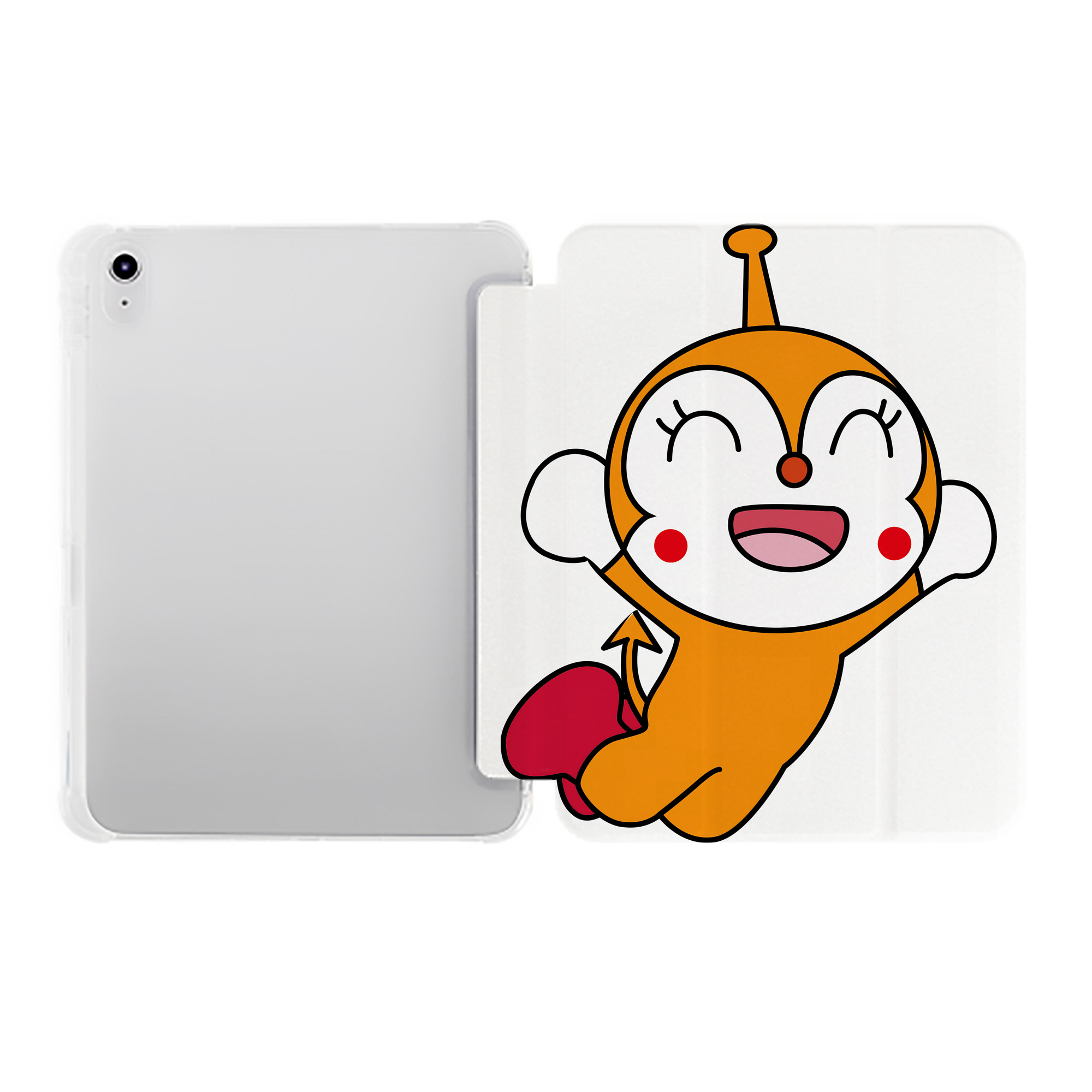 （画像用） アンパンマン Anpanman IPad ケース ペン収納付き 三つ折りスタンド PUレザー×シリコン 対応機種9.5/10.5/10.9インチ